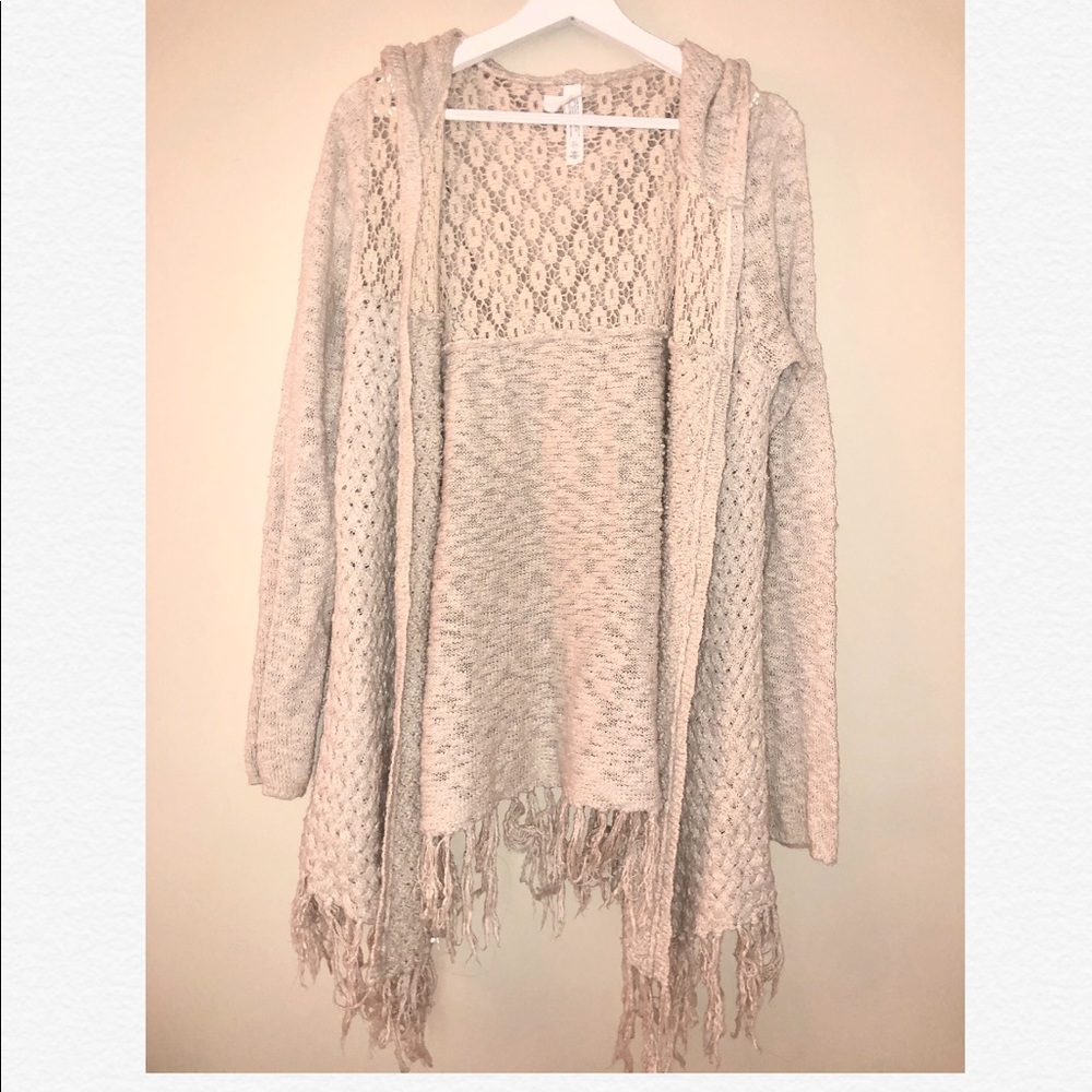 Cardigan with hood